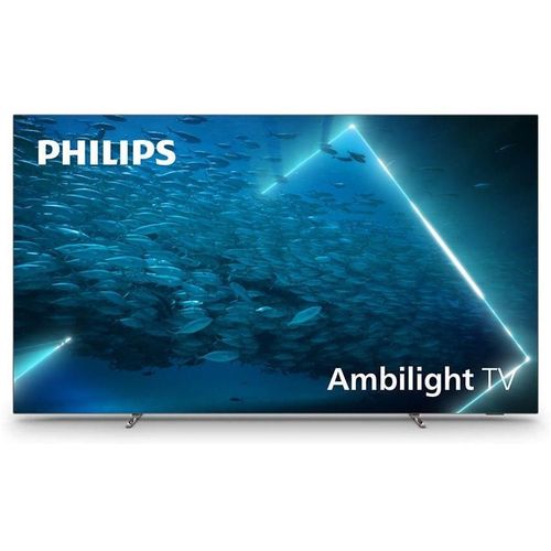 Philips 55OLED707 - 55" TV OLED - Smart TV - Android TV - 4K UHD (2160p) 3840 x 2160 - HDR - cadre en métal