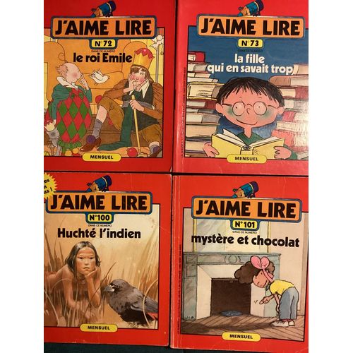 Lot De 4 J’Aime Lire À Choisir Entre Les Numéros 12 Et 109