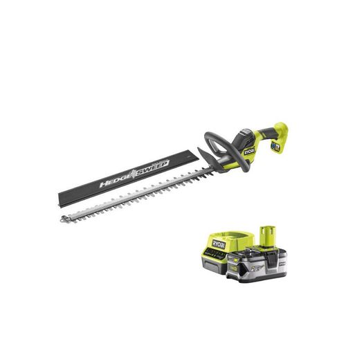 Pack RYOBI Taille-haies Linea 18V One+ LINEA 55cm RY18HT55A-0 - 1 Batterie 4.0Ah - 1 Chargeur rapide RC18120-140X