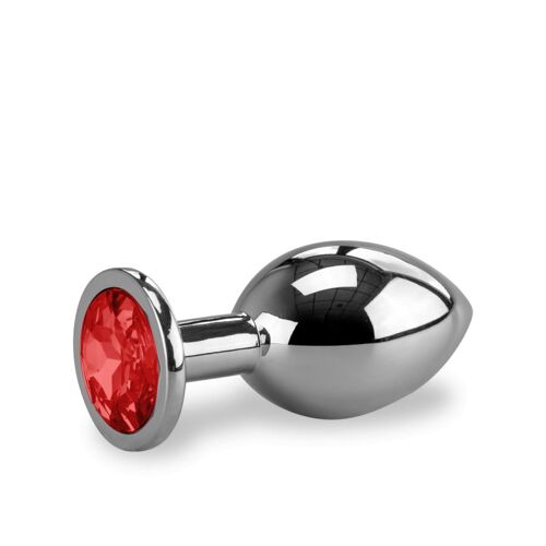 Plug Métal Bijou Anal Rosebud - L - 8 Coloris