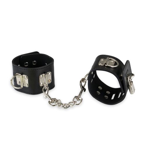 Menottes Poignets Cuir Et Métal