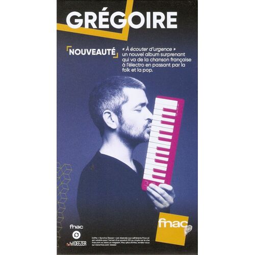 Plv Cartonnée Rigide 14x25cm Gregoire À Écouter D'urgence / Magasins Fnac