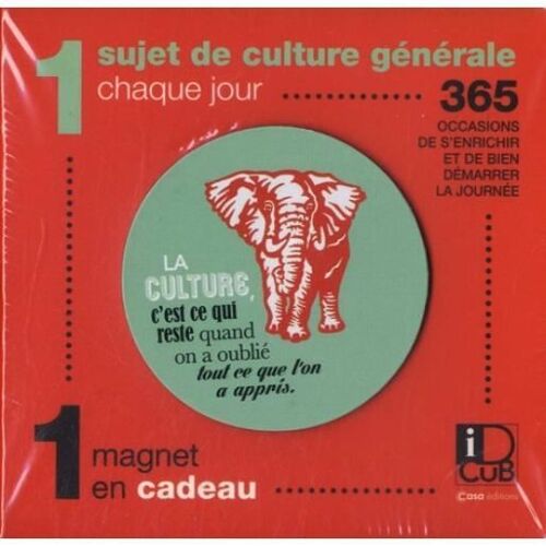 1 Sujet De Culture Générale Chaque Jour - 365 Occasions De S'enrichir Et De Bien Démarrer La Journée - Avec 1 Magnet En Cadeau - Edition 2021