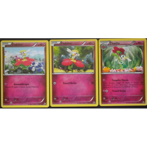 Etincelles - Flabébé (62) + Flabébé (63) + Floette (65/106)