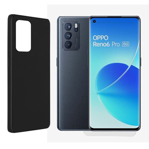 Coque De Protection Souple Silicone Noir Pour Oppo Reno 6 Pro 5g Cph2249 6,55" - Visiodirect -