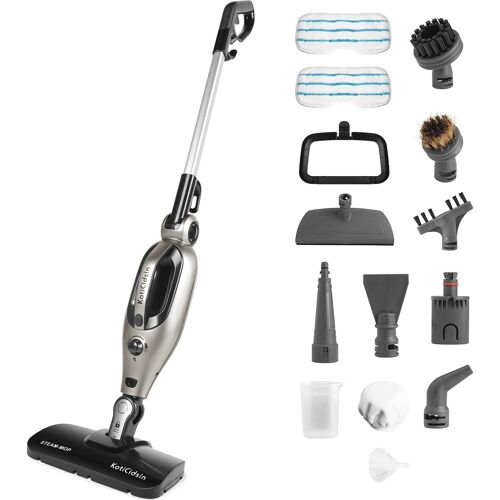 Balais vapeur 14 en 1 1500W gris noir