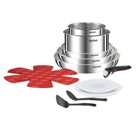 Batterie De Cuisine 13pcs, Inox, Induction Tefal Ingenio Emotion L896sd04