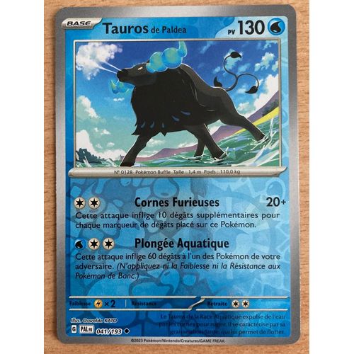 (2158) Tauros De Paldea 41/193 Pokemon 