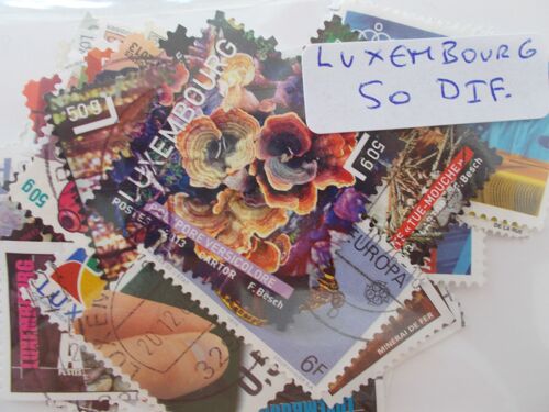 Luxembourg 50 Timbres Différents