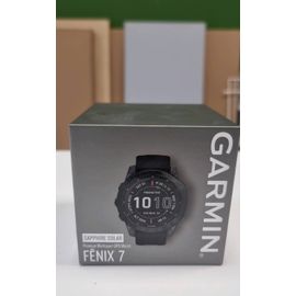 Garmin Fenix 7 Sapphire solaire gris ardoise DLC titane/noir (010-02540-21) gris ardoise/noir