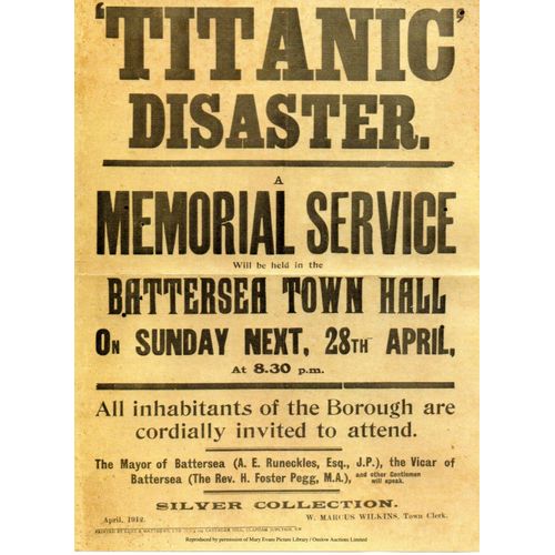 Affiche Titanic - Memorial Service