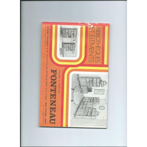 Catalogue 15 Janvier 1978 Fonteneau Bibliothèques Et Éléments 1978