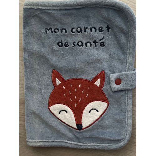 Protège Carnet Santé Bleu Bébé Kiabi Renard 