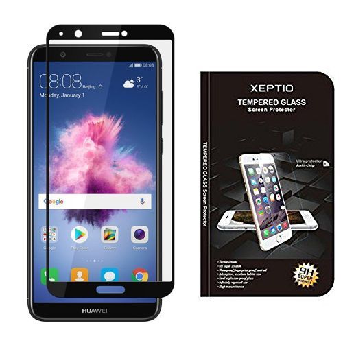 Huawei P Smart 4g: Protection D'écran En Verre Trempé Full Cover Noir - Tempered Glass Screen Protector Films Vitre Protecteur D'écran Smartphone 2018 Psmart - Accessoires Xeptio©