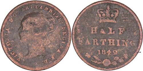 Grande-Bretagne - 1842 - Half Farthing - Reine Victoria - 05-259