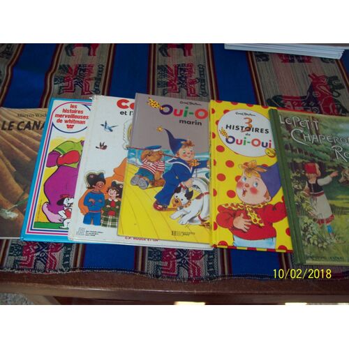 Lot De 6 Livres Enfants, Casimir,Momo Et Ursul,Le Canard Fermier,Histoires De Oui Oui;Le Petit Chaperon Rouge,Oui-Oui