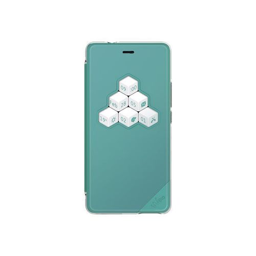 Wiko Smart Folio Wicube - Coque De Protection Pour Téléphone Portable - Mélange De Bleu Et De Vert - Pour Wiko Tommy 2