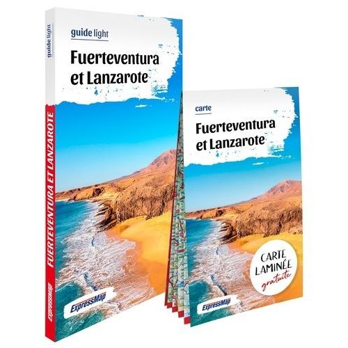 Fuerteventura Et Lanzarote - Avec 1 Carte Laminée 1/150 000