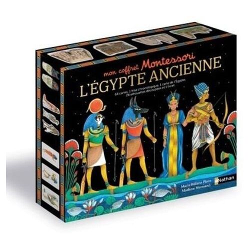 L'egypte Ancienne - 64 Cartes, 1 Frise Chronologique, 1 Carte De L'egypte, 24 Figurines Cartonnées Et 1 Livret