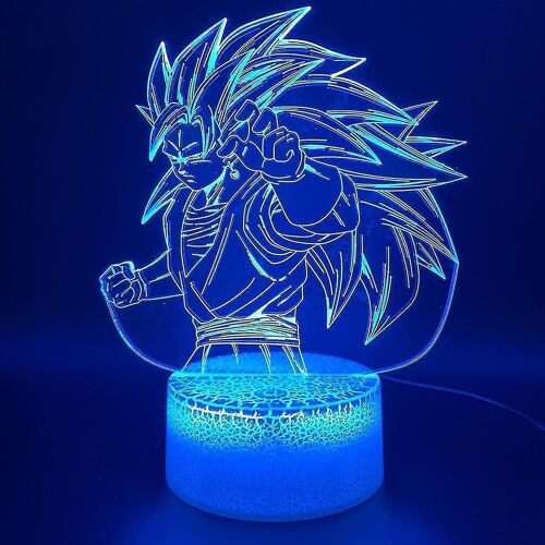 Dragon Ball Sun Goku 3d Led Night Light Kids Chambre Lampe de table
