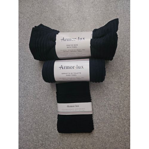 Drap De Bain-Serviette De Toilette-2 Gants ""Armor Lux