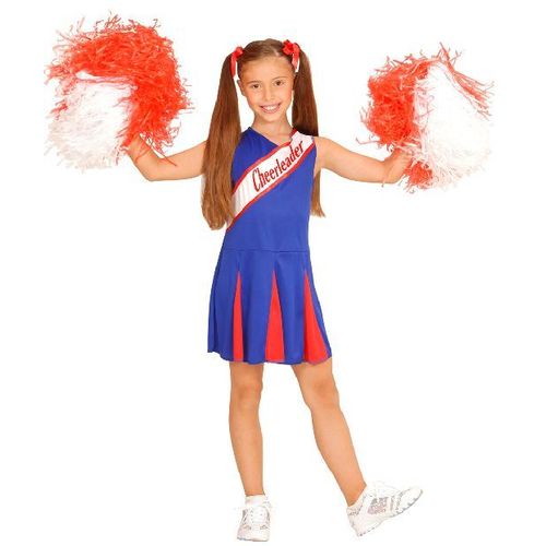 Déguisement Cheerleader Rouge Et Bleu -11/13 Ans