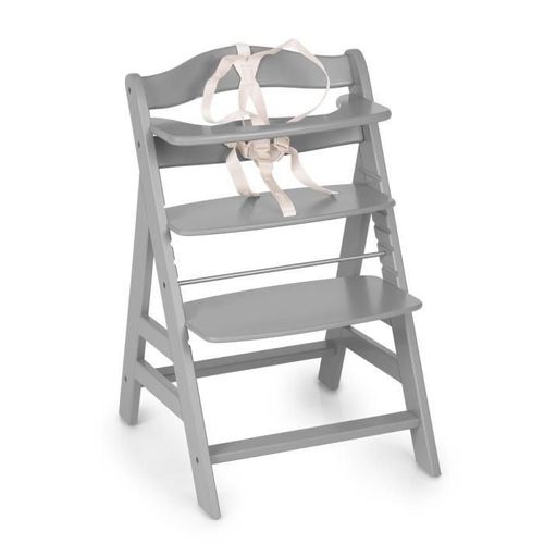 Hauck Chaise Haute Évolutive Bois Alpha + / Grey