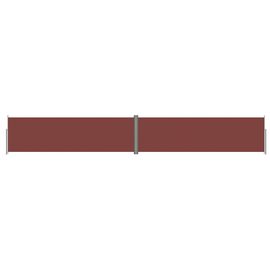 Vidaxl Auvent Latéral Rétractable Marron 180x1200 Cm