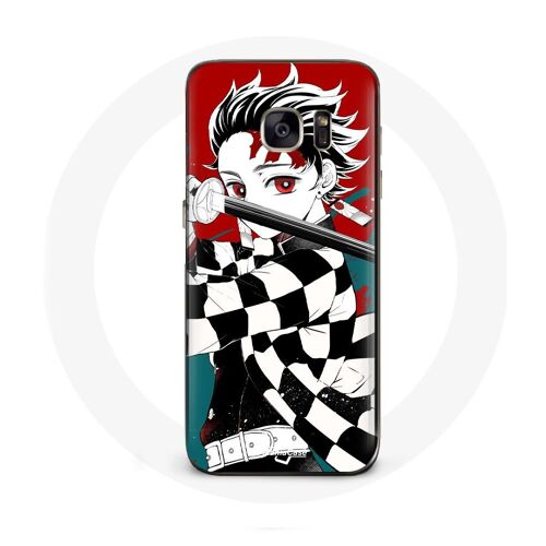 Coque Pour Samsung Galaxy S7 Edge Tanjiro Demon Slayer Kimetsu No Yaiba Anime