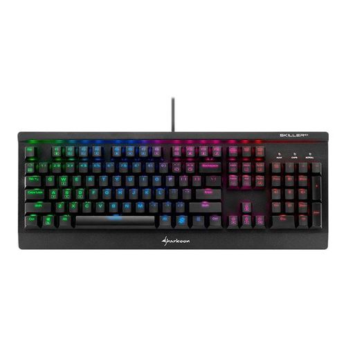 Sharkoon Skiller MECH SGK3 - Clavier - backlit - USB - US - commutateur : Kailh Blue
