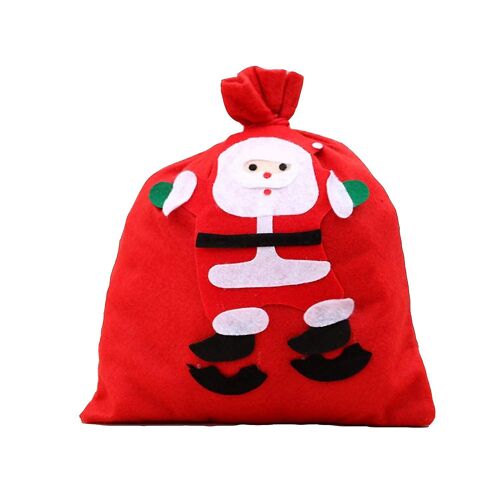 4pcs Sac du Père Noël Sac Cadeau Sac Avec Cordon de Serrage 24 * 29cm