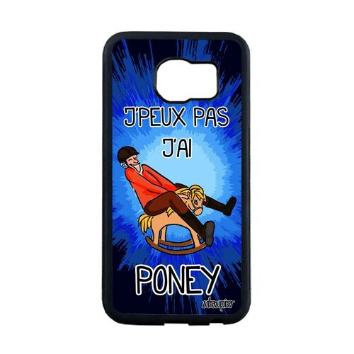 Coque Samsung S6 Edge Silicone J'peux Pas J'ai Poney Drole Mobile Texte A Samsung Galaxy S6 Edge