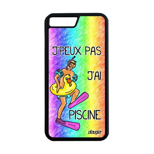 Coque J'peux Pas J'ai Piscine Pour Iphone 8 Plus Silicone Etui Dessin Case Iphone 8 Plus