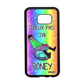 Coque Galaxy S7 Silicone Humour J'peux Pas J'ai Poney Etui Smartphone De Samsung Galaxy S7