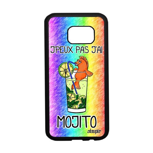 Coque Silicone Samsung S7 J'peux Pas J'ai Mojito Personnalisé Housse Tpu Samsung Galaxy S7