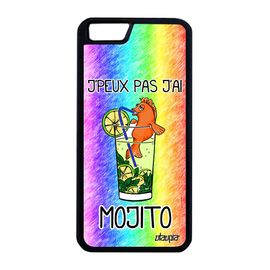 Coque Telephone Iphone 6 6s Plus Silicone J'peux Pas J'ai Mojito Alu Tpu A