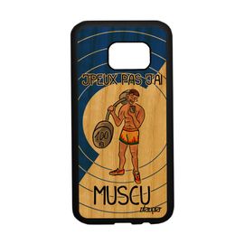 Coque Bois S7 Silicone J'peux Pas J'ai Muscu Swag De Protection A Samsung Galaxy S7