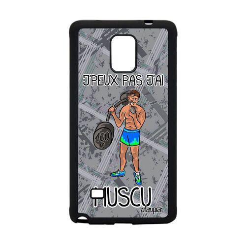 Coque Rigide Note 4 Silicone J'peux Pas J'ai Musculation Muscu De Samsung Galaxy Note 4