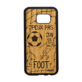 Coque Bois Samsung S7 Silicone J'peux Pas J'ai Foot Humour De Protection Samsung Galaxy S7
