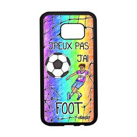 Coque Galaxy S7 Silicone J'peux Pas J'ai Foot Telephone Football Vert De Samsung Galaxy S7