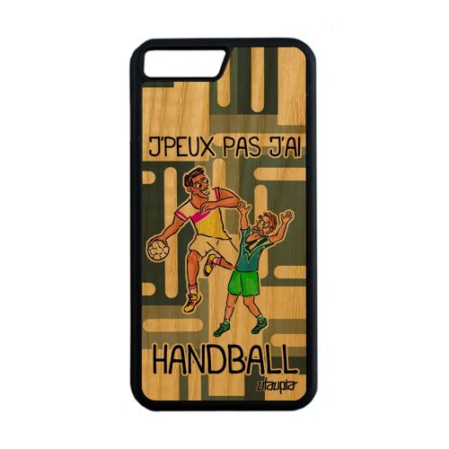 Coque Silicone Iphone 8 Plus En Bois Humour J'peux Pas J'ai Handball Hand