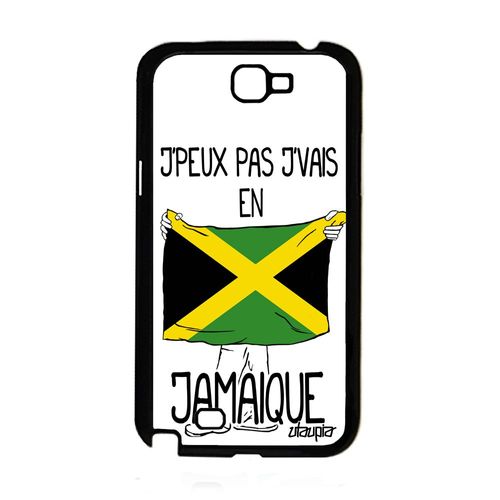 Coque Pour Samsung Note 2 Silicone J'peux Pas J'vais En Jamaique Tpu 4g A Samsung Galaxy Note 2