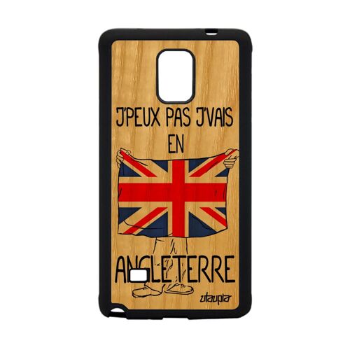 Coque Note 4 En Bois Et Silicone J'peux Pas J'vais En Angleterre Samsung Galaxy Note 4