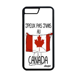 Coque Iphone 8 Plus Silicone J'peux Pas J'vais Au Canada Personnalisé Case