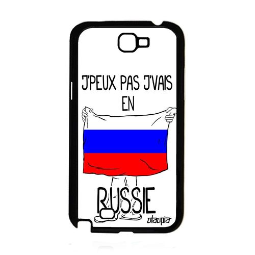 Coque Samsung Galaxy Note 2 Silicone J'peux Pas J'vais En Russie Metal Portable