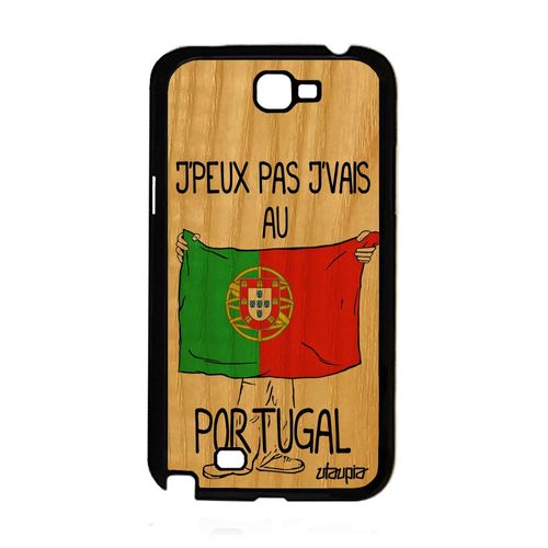 Coque J'peux Pas J'vais Au Portugal Note 2 Bois Silicone Unique A Samsung Galaxy Note 2