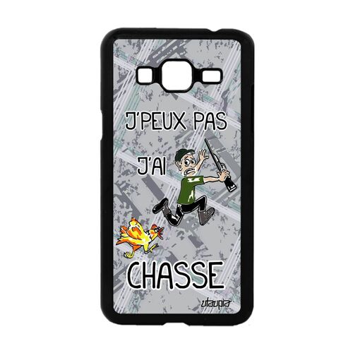 Coque Pour Samsung J3 J'peux Pas J'ai Chasse Humoristique Chasseur Rigide Samsung Galaxy J3