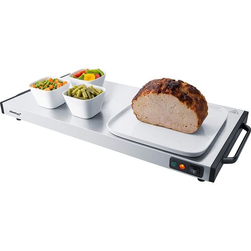 Steba WP 130 Plaque de maintien au chaud acier inoxydable, noir