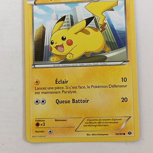 Pikachu - Carte Pokémon 39/99 Destinées Futures