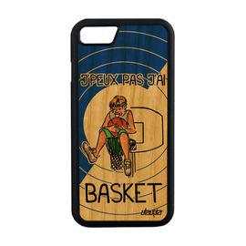 Coque Iphone 8 Bois Silicone J'peux Pas J'ai Basket Basketball Telephone A Iphone 8